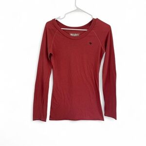 Vintage Abercrombie Fitch Pink Long Sleeve Shirt Babydoll M Y2K Coquette Bella